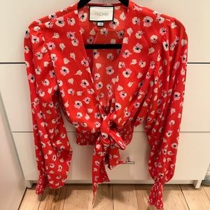 Alexis low cut floral shirt